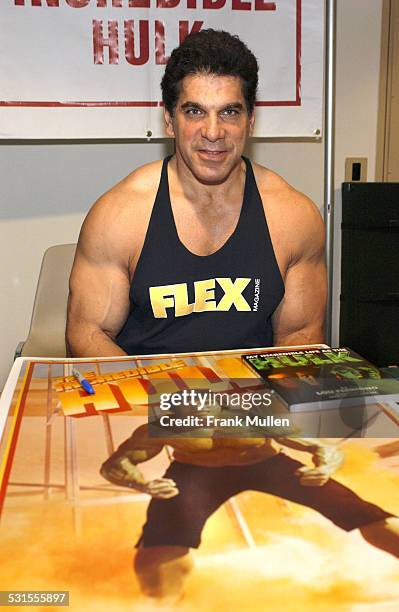 Lou Ferrigno from TV's "The Incredible Hulk" during Dragon*Con - Day One at Atlanta Marriott Marquis in Atlanta, Georgia, United States.