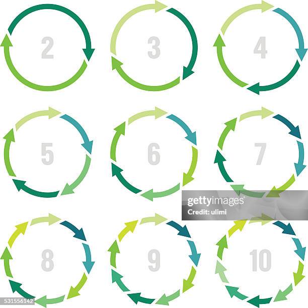 circle infographic - 4 step stock illustrations