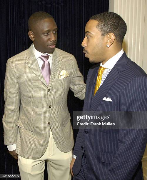 Chaka Zulu and Chris "Ludacris" Bridges during Ludacris In-Store Appearance at Polo Ralph Lauren in Atlanta to Benefit The Ludacris Foundation at...