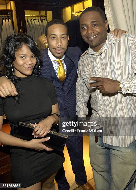 Mizz Shyneka, Chris "Ludacris" Bridges and E4 Real