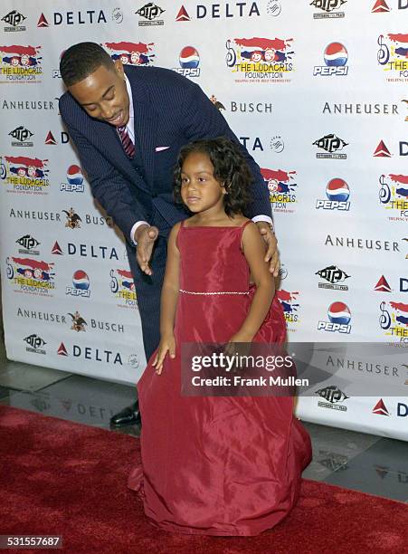 Chris "Ludacris" Bridges and Karma Bridges during Karma: The 4th Annual Ludacris Foundation Dinner & Casino Night - Arrivals at Atlanta Apparel Mart...