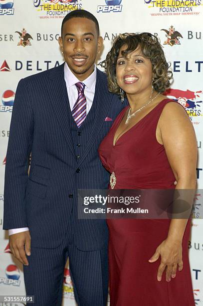 Chris "Ludacris" Bridges and Roberta Shields during Karma: The 4th Annual Ludacris Foundation Dinner & Casino Night - Arrivals at Atlanta Apparel...