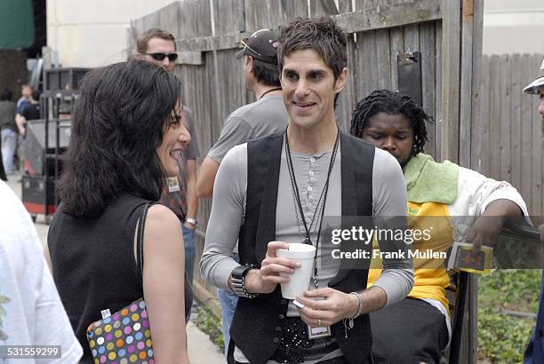 Leslie Fram, Perry Farrell during 99X Big Day Out - June 2, 2007 in Atlanta, Georgia, United States.