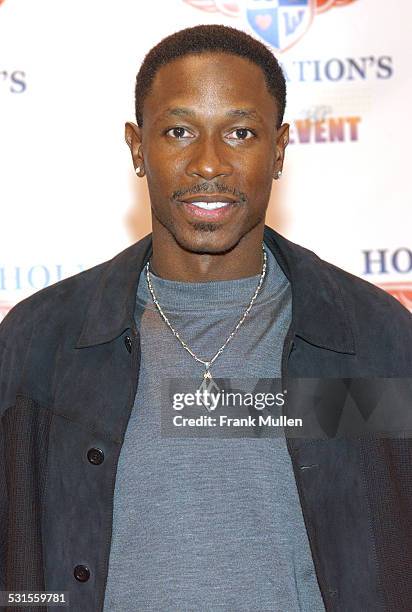 Kenny Lofton, MLB player during 2003 NBA All-Star Weekend - "Evander Holyfield Foundation Main Event" - Arrivals at Georgia World Congress Center in...