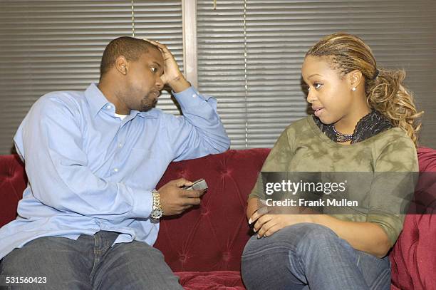 Chrisette Michele being interviewed during Chrisette Michele Meets and Greets the Media - March 6, 2006 at Prime Phocus Studios in Atlanta, Georgia,...