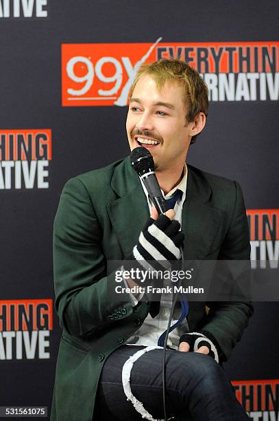 Singer Daniel Johns of Silverchair is interviewed during the 99X Mistle Toe Jam concert December 16, 2007 at the Arena at Gwinnett Center in Duluth,...