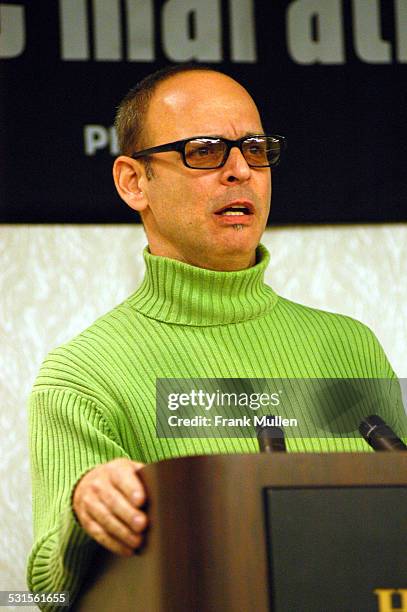 Wayne Kramer during CMJ Music Marathon 2003, Day 3 - Wayne Kramer Gives Keynote Speech at Hilton Hotel in New York, New York, United States.