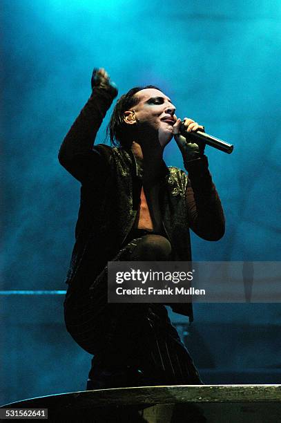 Marilyn Manson during Voodoo Music Experience 2003 - Day Two at City Park in New Orleans, Louisiana, United States.