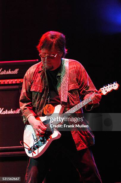 Ron Asheton of Iggy and the Stooges during Voodoo Music Experience 2003 - Day Two at City Park in New Orleans, Louisiana, United States.