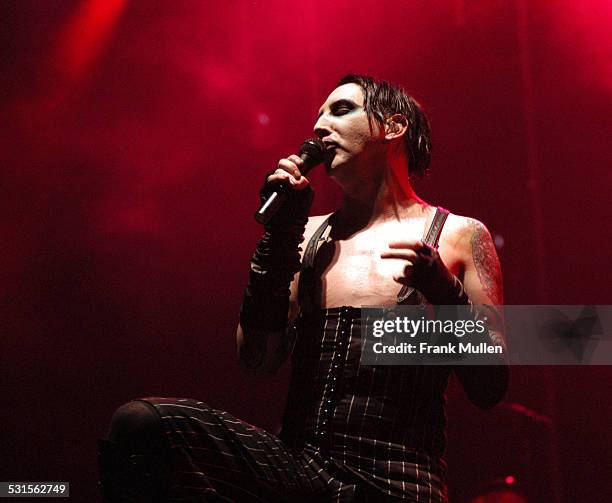 Marilyn Manson during Voodoo Music Experience 2003 - Day Two at City Park in New Orleans, Louisiana, United States.