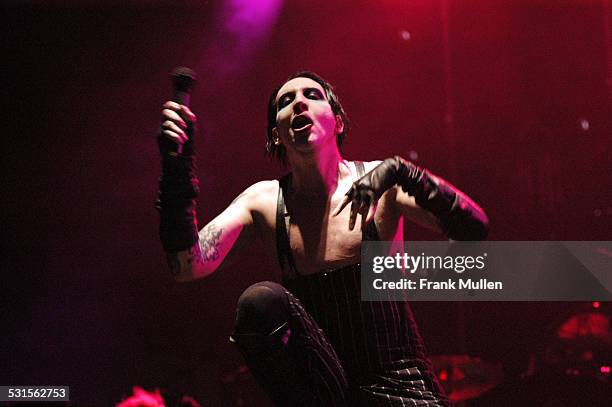 Marilyn Manson during Voodoo Music Experience 2003 - Day Two at City Park in New Orleans, Louisiana, United States.