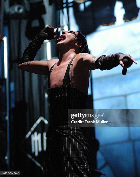 Marilyn Manson during Voodoo Music Experience 2003 - Day Two at City Park in New Orleans, Louisiana, United States.