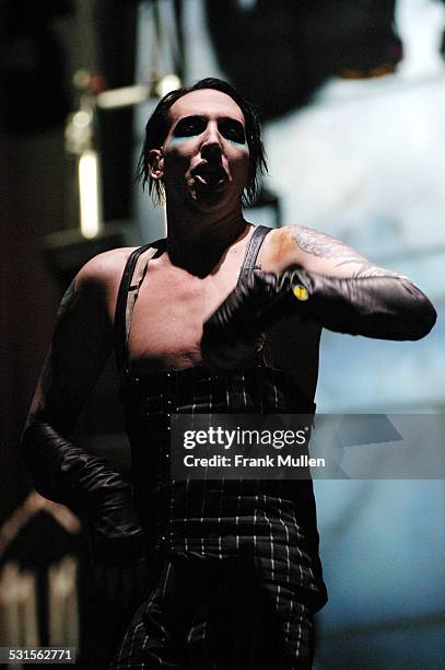 Marilyn Manson during Voodoo Music Experience 2003 - Day Two at City Park in New Orleans, Louisiana, United States.