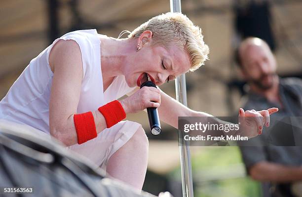 Shirley Manson of Garbage onstage during Music Midtown 2002 - Atlanta at Music Midtown in Atlanta, Georgia, United States.