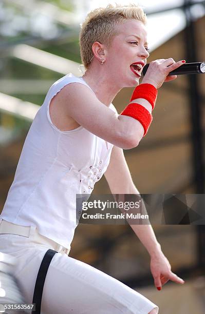 Shirley Manson of Garbage onstage during Music Midtown 2002 - Atlanta at Music Midtown in Atlanta, Georgia, United States.