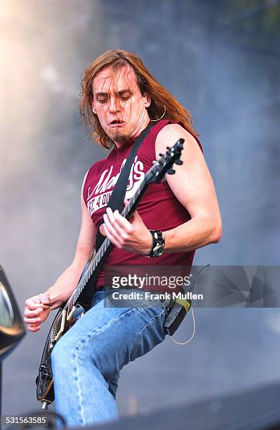 Paul James Phillips of Puddle of Mudd onstage during Music Midtown 2002 - Atlanta at Music Midtown in Atlanta, Georgia, United States.