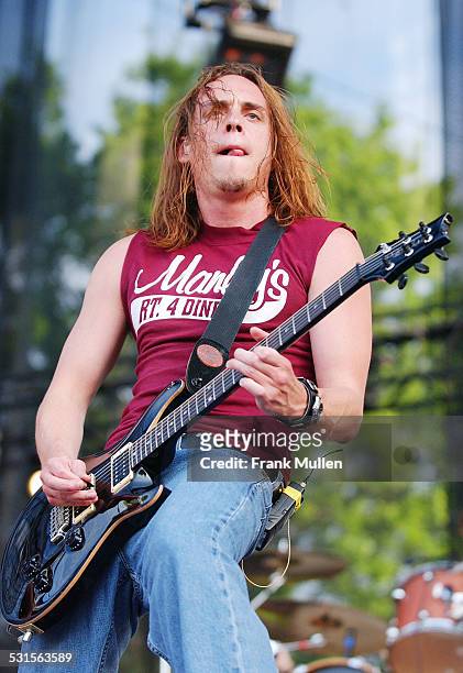 Paul James Phillips of Puddle of Mudd onstage during Music Midtown 2002 - Atlanta at Music Midtown in Atlanta, Georgia, United States.