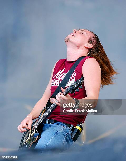 Paul James Phillips of Puddle of Mudd onstage during Music Midtown 2002 - Atlanta at Music Midtown in Atlanta, Georgia, United States.