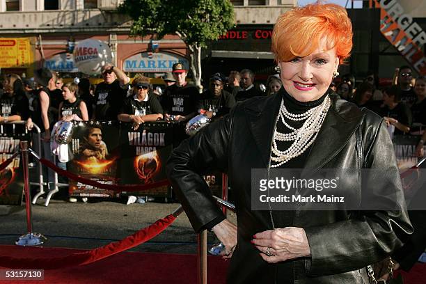 Actress Ann Robinson arrives at the Los Angeles Fan Screening of "War of the Worlds" at the Grauman's Chinese Theatre on June 27, 2005 in Hollywood,...