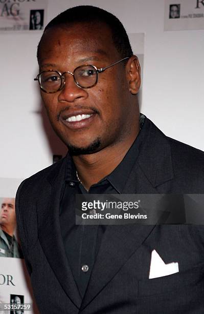 Music producer host Andre Harrell arrives at the VIP performance of "Medal Of Honor Rag" June 27, 2005 at the Egyptian Arena Theater in Hollywood,...