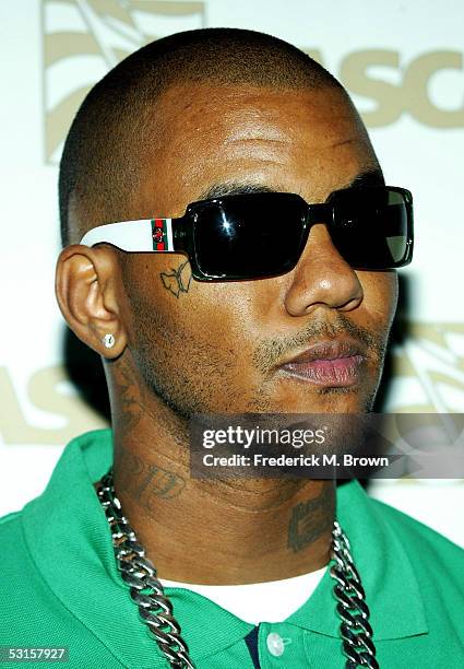 Rap Artist The Game arrives to ASCAP's 18th Annual Rhythm and Soul Music Awards Gala at the Beverly Hills Hilton on June 27, 2005 in Beverly Hills,...