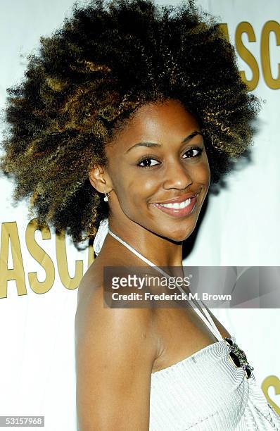 American Idol Contestant Nadia Turner arrives to ASCAP's 18th Annual Rhythm and Soul Music Awards Gala at the Beverly Hills Hilton on June 27, 2005...