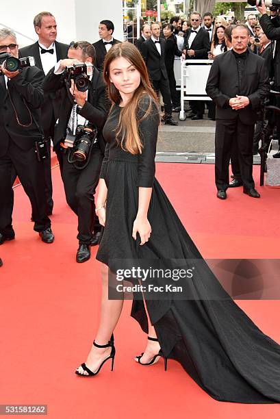 Thylane Blondeau attends 'The BFG ' premiere during the 69th annual Cannes Film Festival at the Palais des Festivals on May 14, 2016 in Cannes,...