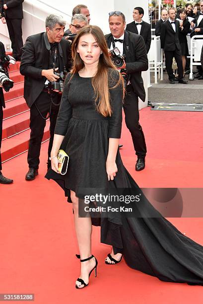 Thylane Blondeau attends 'The BFG ' premiere during the 69th annual Cannes Film Festival at the Palais des Festivals on May 14, 2016 in Cannes,...