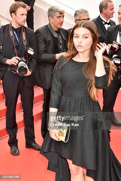 Thylane Blondeau attends 'The BFG ' premiere during the 69th annual Cannes Film Festival at the Palais des Festivals on May 14, 2016 in Cannes,...