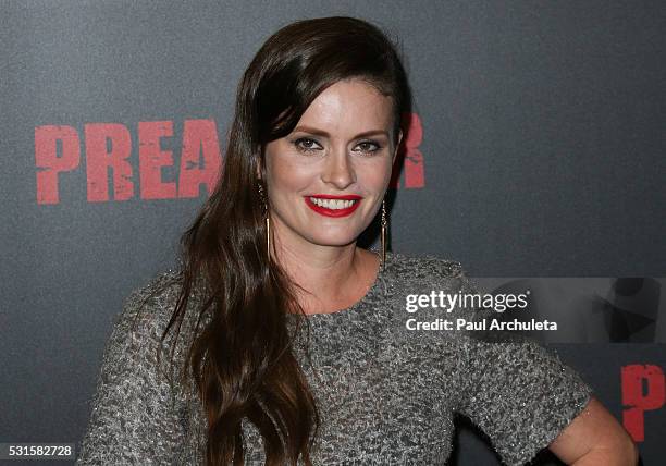 Actress Jamie Anne Allman attends the premiere of AMC's "Preacher" at Regal LA Live Stadium 14 on May 14, 2016 in Los Angeles, California.