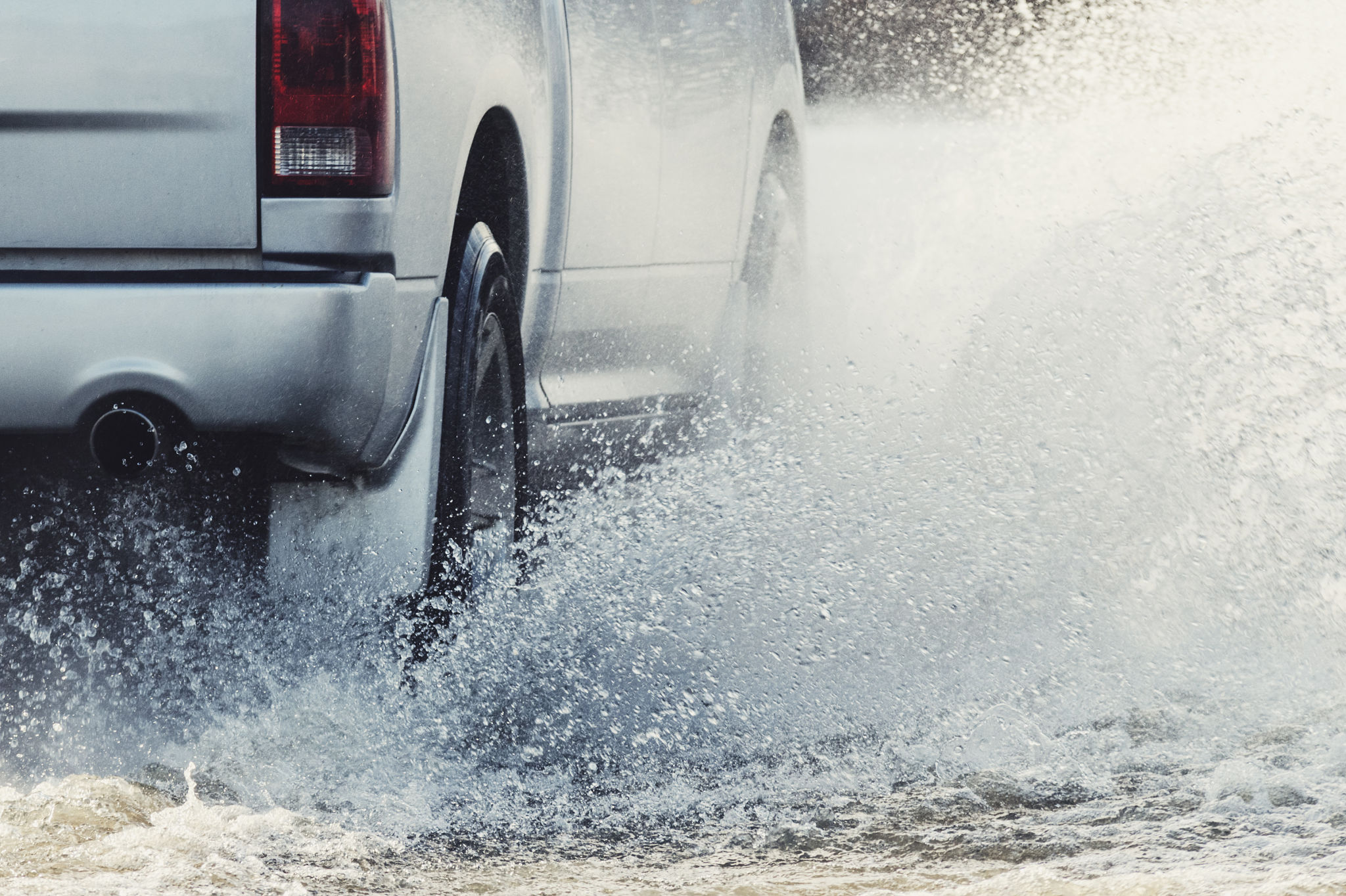 flooded road