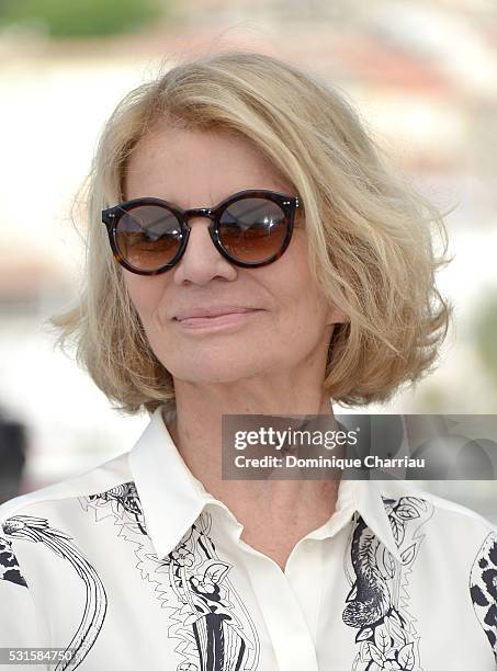 Nicole Garcia attends the "From The Land Of The Moon " photocall during the 69th annual Cannes Film Festival at the Palais des Festivals on May 15,...