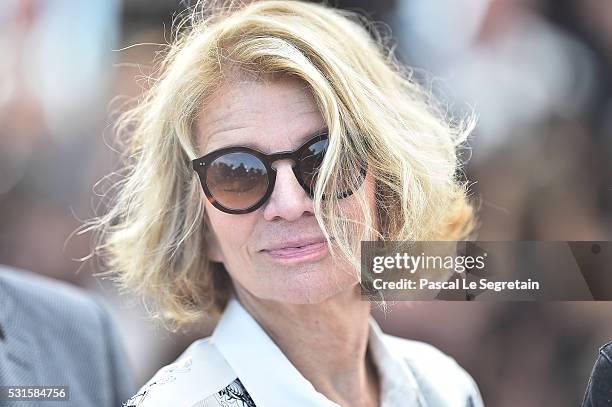 Nicole Garcia attends the "From The Land Of The Moon " photocall during the 69th annual Cannes Film Festival at the Palais des Festivals on May 15,...