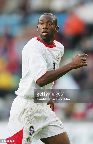 Paulo Wanchope of Costa Rica in action during the International Friendly match between Norway and Costa Rica at The Ullevaal Stadium on May 24, 2005...