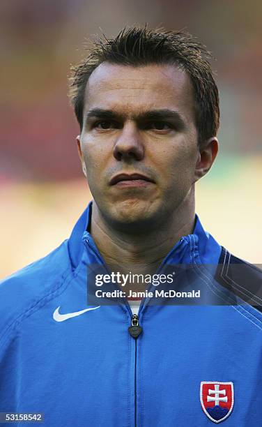 Portrait of Szilard Nemeth of Slovakia prior to the 2006 World Cup, Group 3 qualification match between Portugal and Slovakia at the Estadio da Luz...