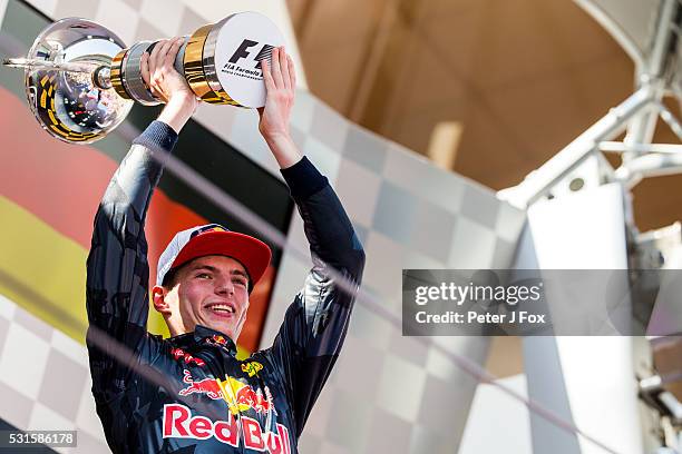 Max Verstappen of Red Bull Racing and The Netherlands during the Spanish Formula One Grand Prix at Circuit de Catalunya on May 15, 2016 in Montmelo,...