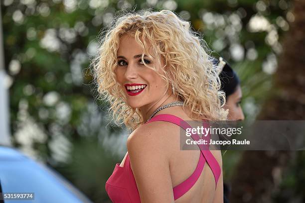 Pixie Lott is seen at Hotel Martinez during the annual 69th Cannes Film Festival at on May 15, 2016 in Cannes, France.