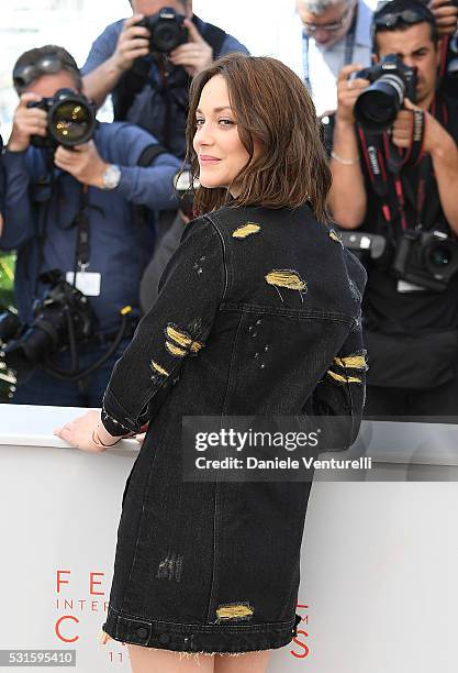 Actress Marion Cotillard attends the "From The Land And The Moon " Photocall during the 69th annual Cannes Film Festival at the Palais des Festivals...