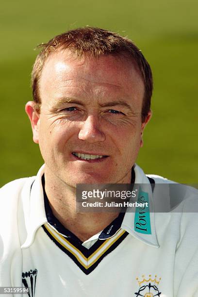 Portrait of Shaun Udal of Hampshire taken during the Hampshire County Cricket Club photocall at the Rose Bowl on April 11, 2005 in Southampton,...