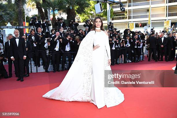 Sonam Kapoor attends the 'From The Land Of The Moon ' premiere during the 69th annual Cannes Film Festival at the Palais des Festivals on May 15,...