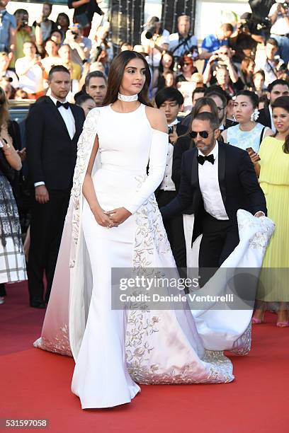 Sonam Kapoor attends the 'From The Land Of The Moon ' premiere during the 69th annual Cannes Film Festival at the Palais des Festivals on May 15,...