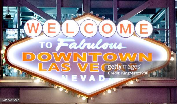 downtown las vegas - northern nevada stock pictures, royalty-free photos & images