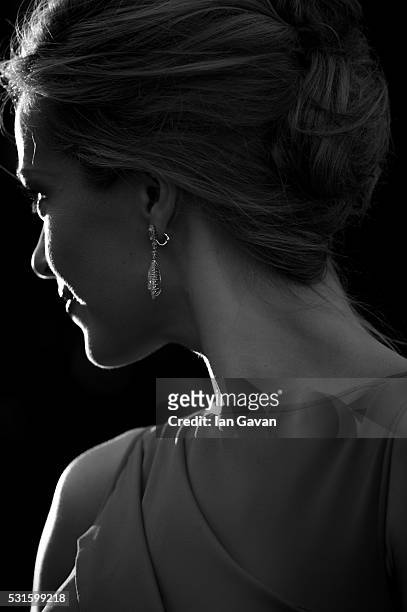 Model Petra Nemcova attends the "From The Land Of The Moon " premiere during the 69th annual Cannes Film Festival at the Palais des Festivals on May...