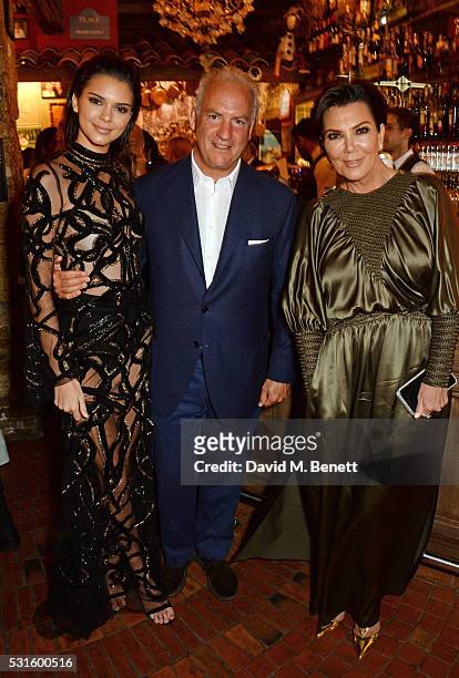 Kendall Jenner, Charles Finch and Kris Jenner attend a star-studded dinner hosted by DEAN & DELUCA, Harvey Weinstein & Charles Finch to celebrate...