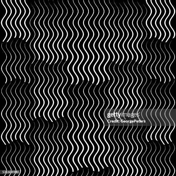 halftone pattern background of layered wavy lines - digital composite technology stock illustrations