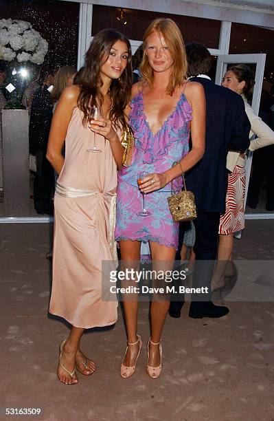 Jamie Gunns and Olivia Inge attend the annual Krug Rose Celebration VIP Party hosted by thrown by Olivier and Remi Krug, at Debenham House on June...