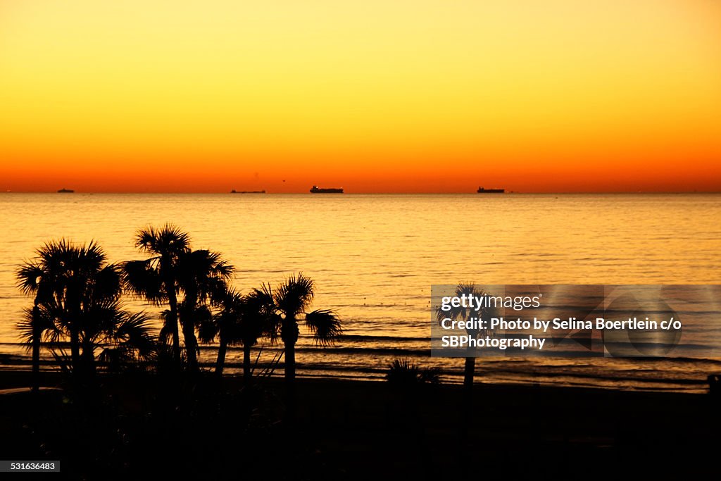 Galveston Texas sunrise