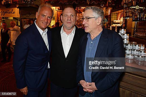Charles Finch, Harvey Weinstein and Robert De Niro attend a star-studded dinner hosted by DEAN & DELUCA, Harvey Weinstein & Charles Finch to...