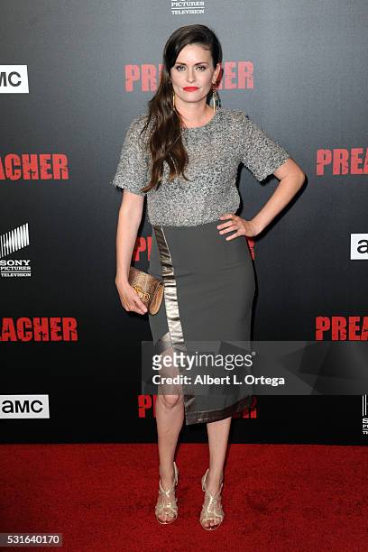 Actress Jamie Anne Allman arrives for the Premiere Of AMC's "Preacher" held at Regal LA Live Stadium 14 on May 14, 2016 in Los Angeles, California.