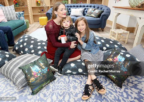 Actress Jaime King, son James Knight Newman, and friend attend Amazon Original Series "Tumble Leaf" season two celebration on May 15, 2016 in Los...